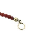 Image 4 of Red coral bead bracelet with gold clasp; Children's bracelet