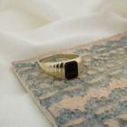 Image 2 of Gold signet ring with onyx