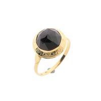 Vintage gold ring with garnet
