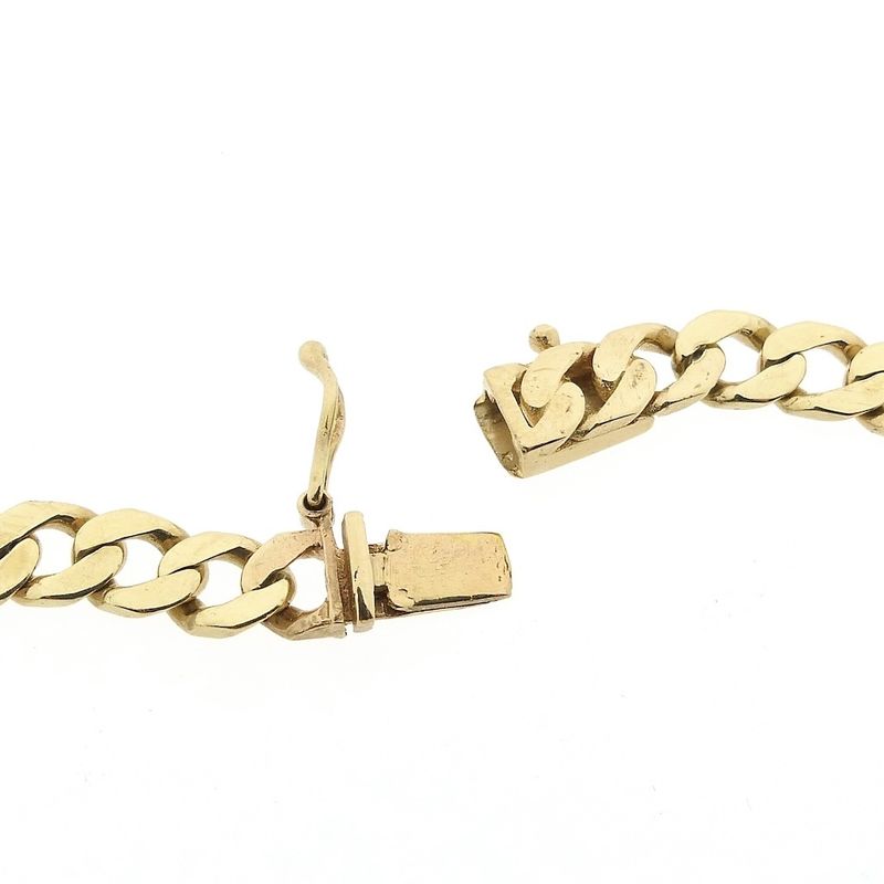 Image 4 of Solid gold gourmet link bracelet | 21.5 cm