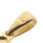 Image 7 of Gold pendant with synthetic ruby ​​and zirconia.