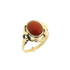 Image 1 of Gold ring with red coral | Antique