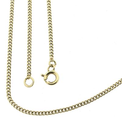 Image 1 of Gold gourmet link chain | 52 cm