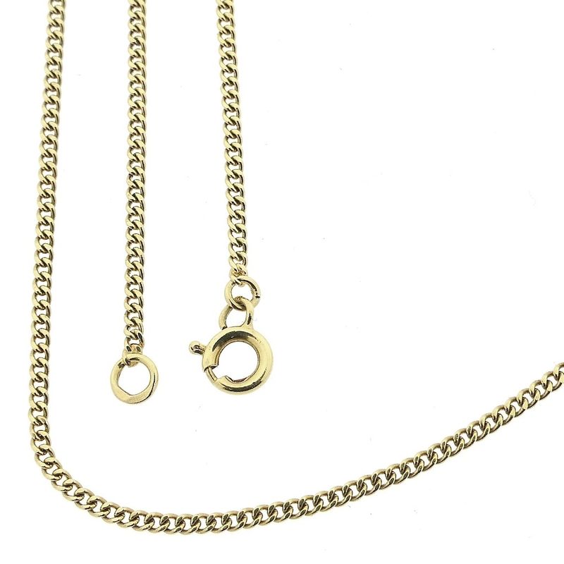 Image 1 of Gold gourmet link chain | 52 cm