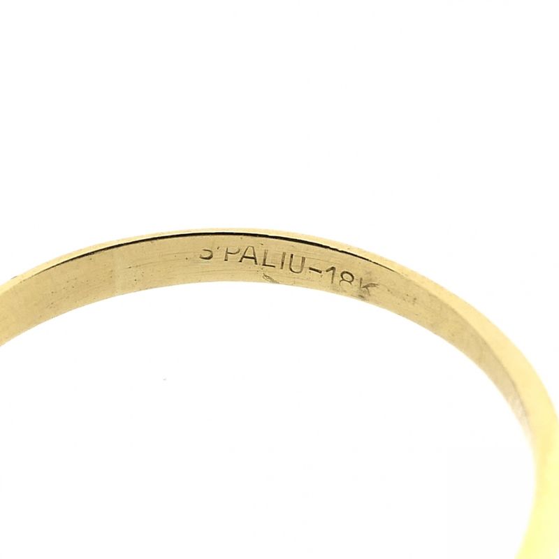 Image 8 of 18 carat gold solitaire ring with diamond | 0.015