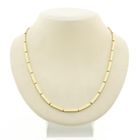 Image 1 of Gold bar link necklace; 46.5 cm