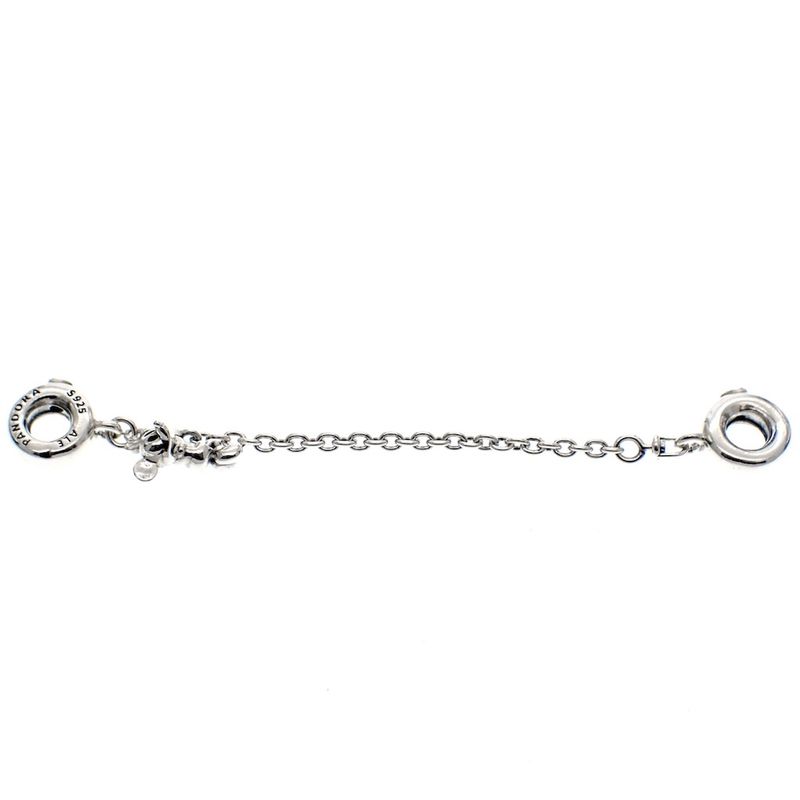 Image 6 of Pandora safety chain; Silver; Climbing Mickey Mouse