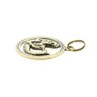 Image 9 of Gold Zodiac Pendant; Aquarius