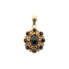 Image 1 of Vintage Gold Pendant with Garnet; 14 Karat