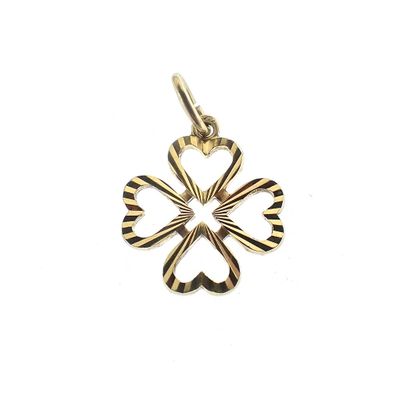 Image 1 of Gold pendant of a four-leaf clover