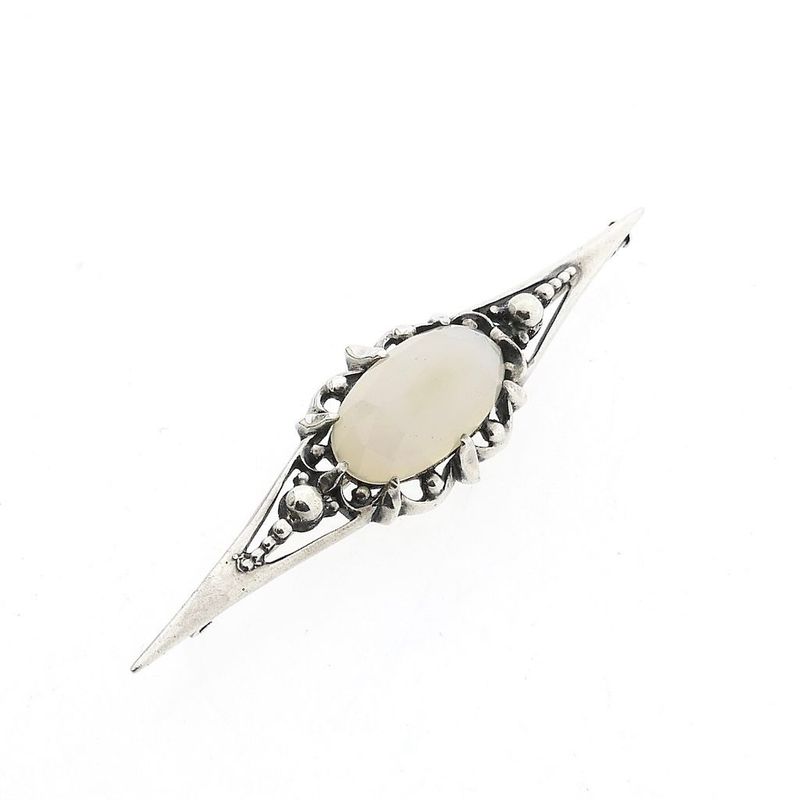Image 3 of Silver Brooch with Moonstone