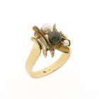 Image 1 of Gold ring with pearls