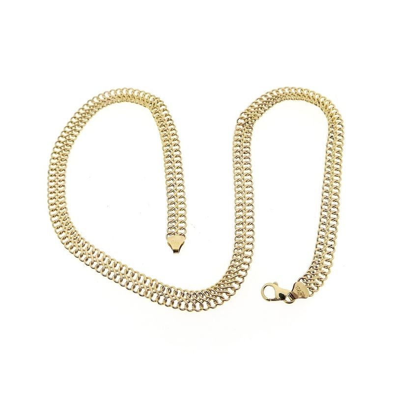 Image 7 of 10-karat French gourmet link necklace | 43 cm