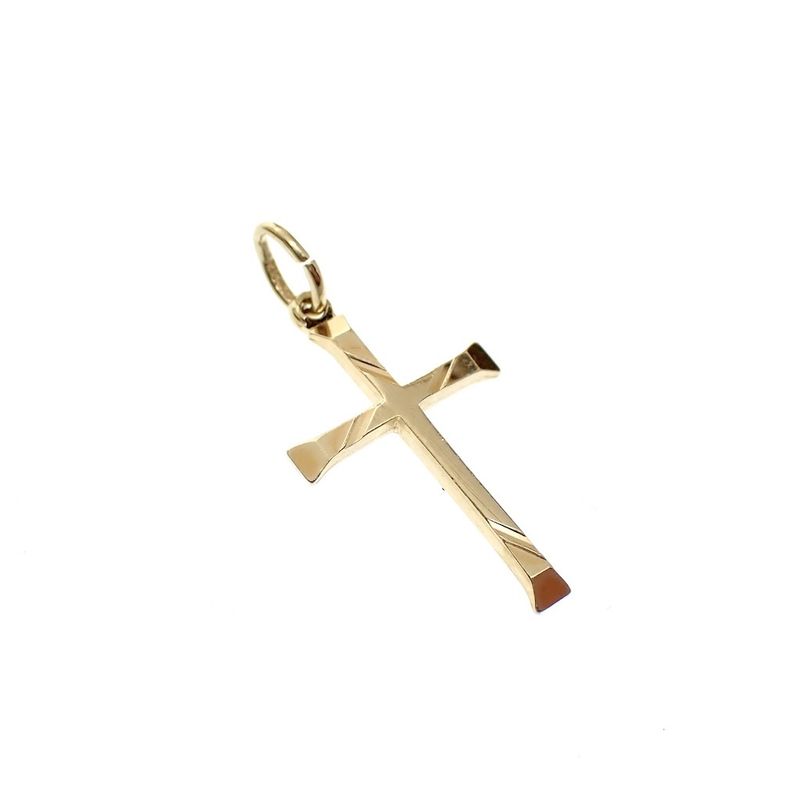 Image 2 of Gold pendant of a cross
