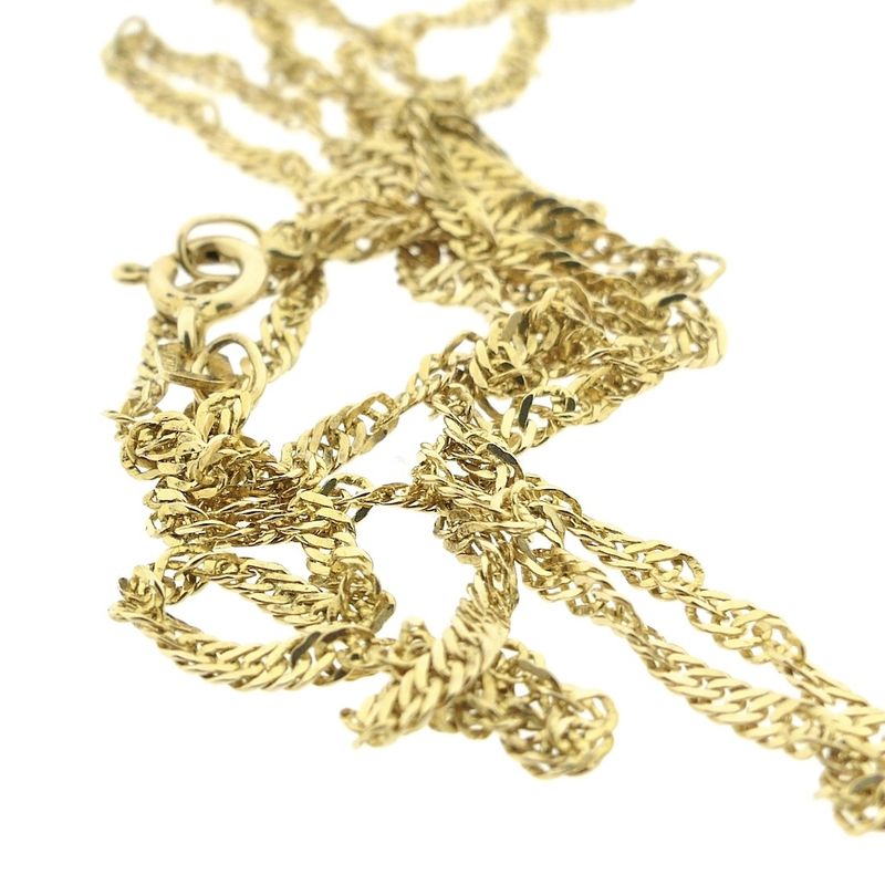 Image 7 of 18K Gold Singapore Link Chain | 60.5 cm