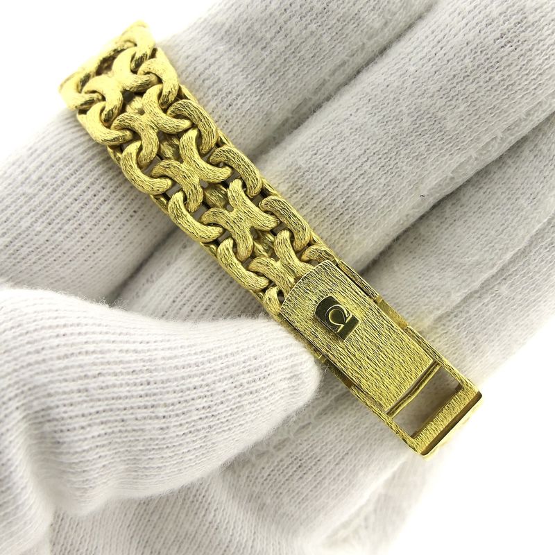 Image 10 of Omega Geneva Bracelet Watch; 18k Gold Women's Watch