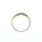 Image 5 of Two-tone gold ring with diamond; 0.15 ct.