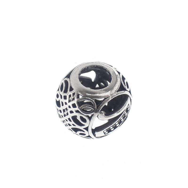 Image 4 of Pandora alphabet charm; Silver; Letter N