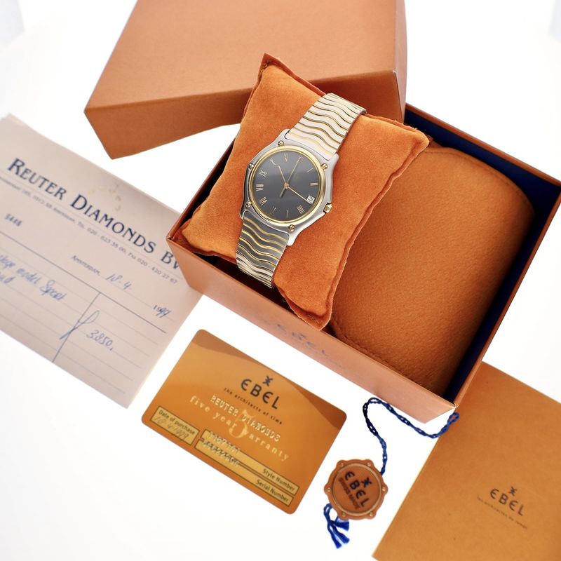 Image 19 of Ebel Classic Wave 1187141; 18k gold/steel watch