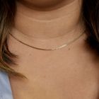 Image 8 of Gold gourmet link necklace | 43 cm