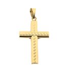 Image 6 of Bicolor Gold Pendant of a Cross with Corpus