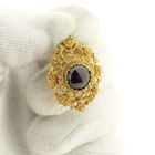 Image 9 of Vintage gold pendant with garnet.