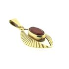 Image 7 of Vintage gold pendant with carnelian.