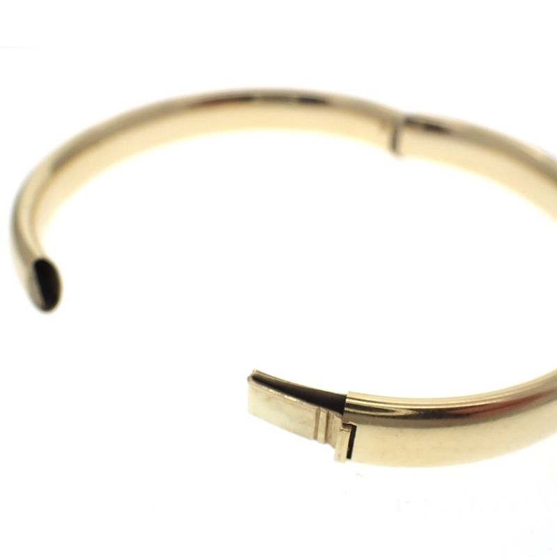 Image 5 of Gold smooth slave bracelet | Ø 62 mm