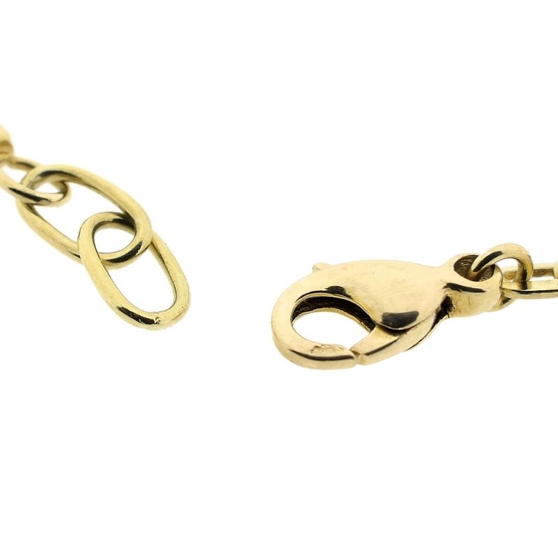 Image 7 of Two-tone gold necklace with a fixed pendant and a 0.03 ct. diamond | 43.5 cm