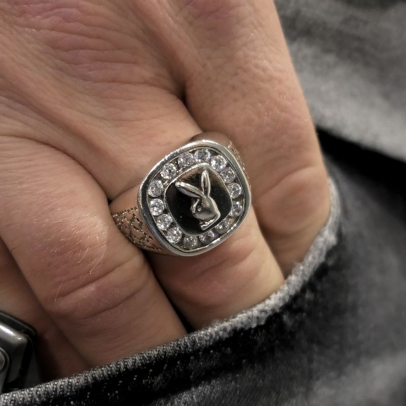 Image 2 of Silver men's ring | Playboy