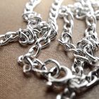 Image 2 of Silver basic chain; Wide gourmet link 3.0 mm | 50 cm