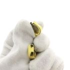 Image 7 of 9 carat semi-circular earrings with zirconia