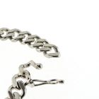 Image 6 of Silver flat gourmet bracelet with engraving plate | 20 cm