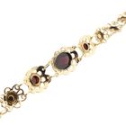 Image 9 of Gold Bracelet with Garnet; 14 Karat; 18.5 cm