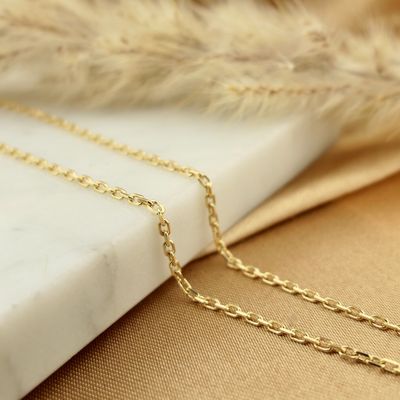 Image 2 of 18K Gold Anchor Link Chain | 40cm
