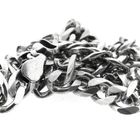 Image 8 of Silver Robust Flat Gourmet Link Necklace