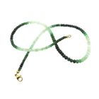 Image 7 of Emerald bead necklace with gold clasp