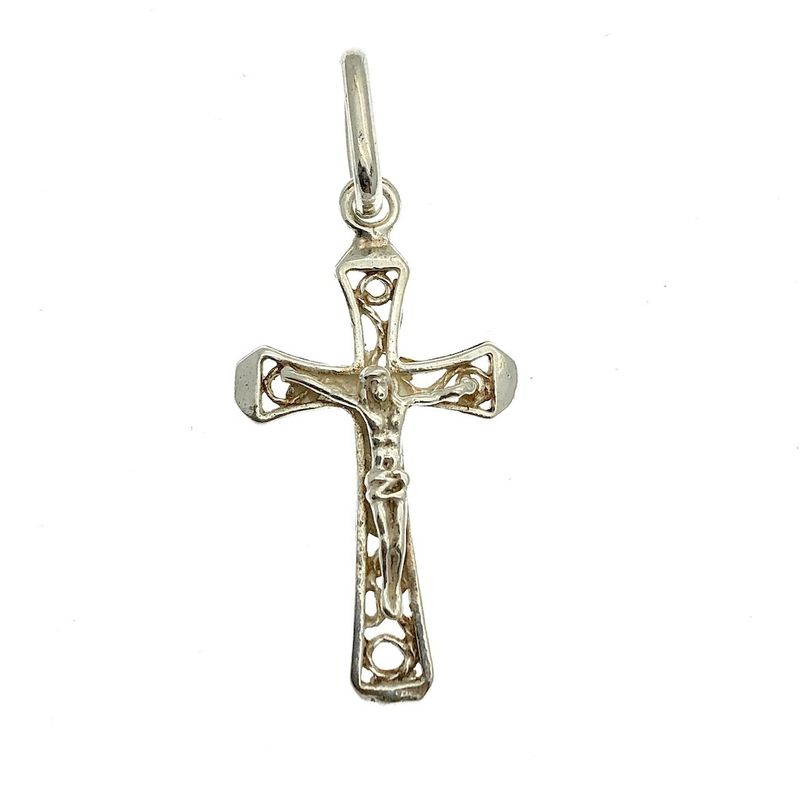 Image 1 of Silver pendant of a cross