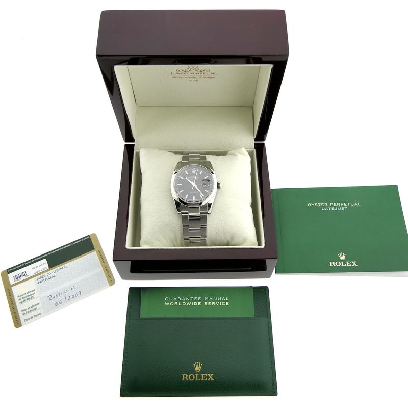 Image 4 of Rolex Datejust 36mm 'Roulette Date' 116200; Automatic watch