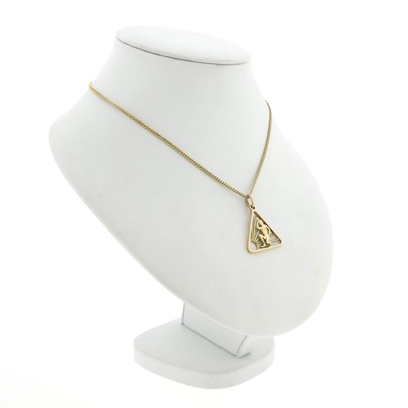 Image 6 of Gold pendant of the naturist symbol