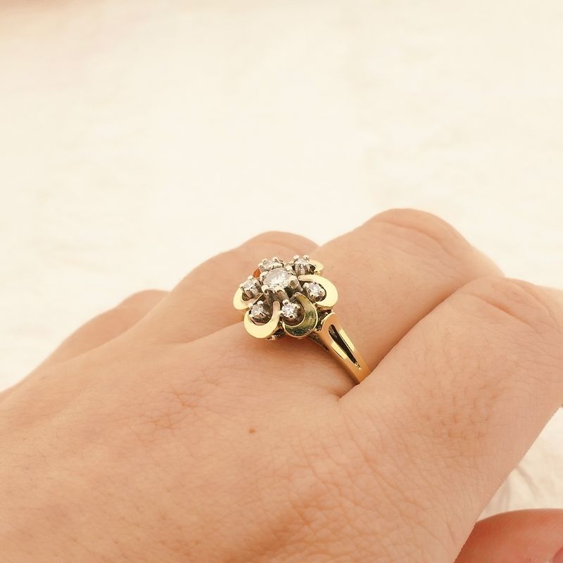 Image 4 of Gold ring with diamond | 0.29 ct.