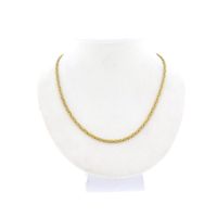 Gold square king chain | 47 cm