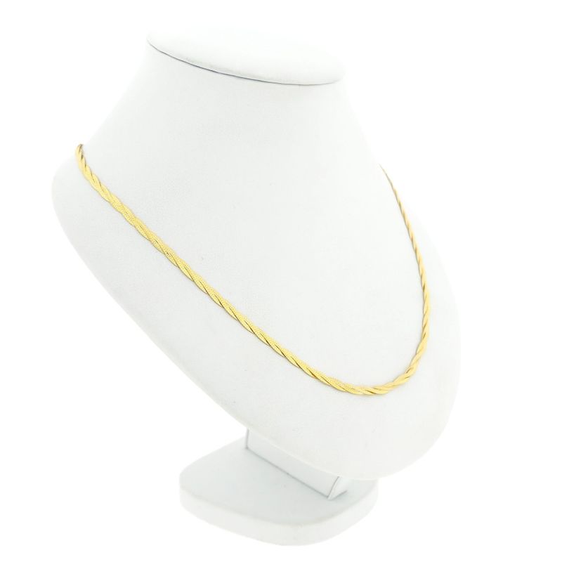 Image 3 of Gold braided fantasy link necklace