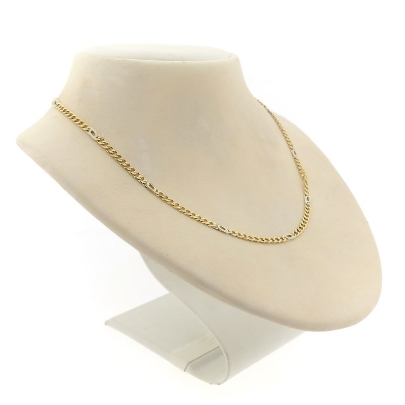 Image 3 of Two-tone gold link chain