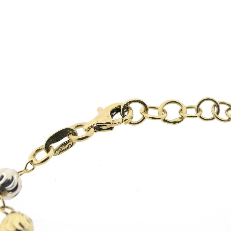 Image 10 of 18K Two-tone bracelet made from a rosary