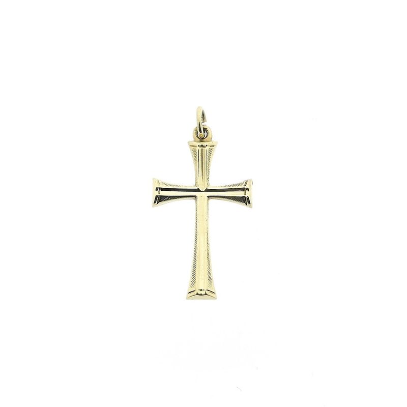 Image 1 of Gold pendant of a cross