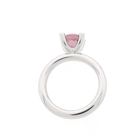 Image 3 of White gold 'Phlox' ring set with pink tourmaline and diamond; 0.04 ct. | Bron Jewelry