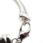 Image 7 of Silver wide snake link bracelet | 18 cm