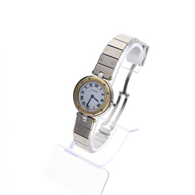 Image 2 of Cartier Santos Vendôme Ronde 8191; 18k gold/steel women's watch