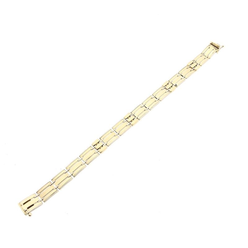 Image 8 of Bicolor gold fantasy link bracelet.